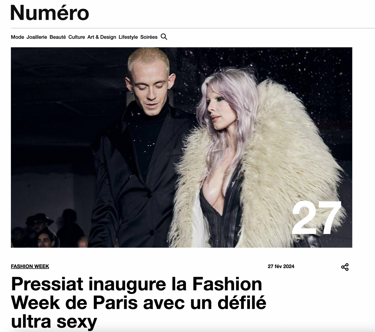 Pressiat kicks off Paris Fashion Week with an ultra-sexy runway show
