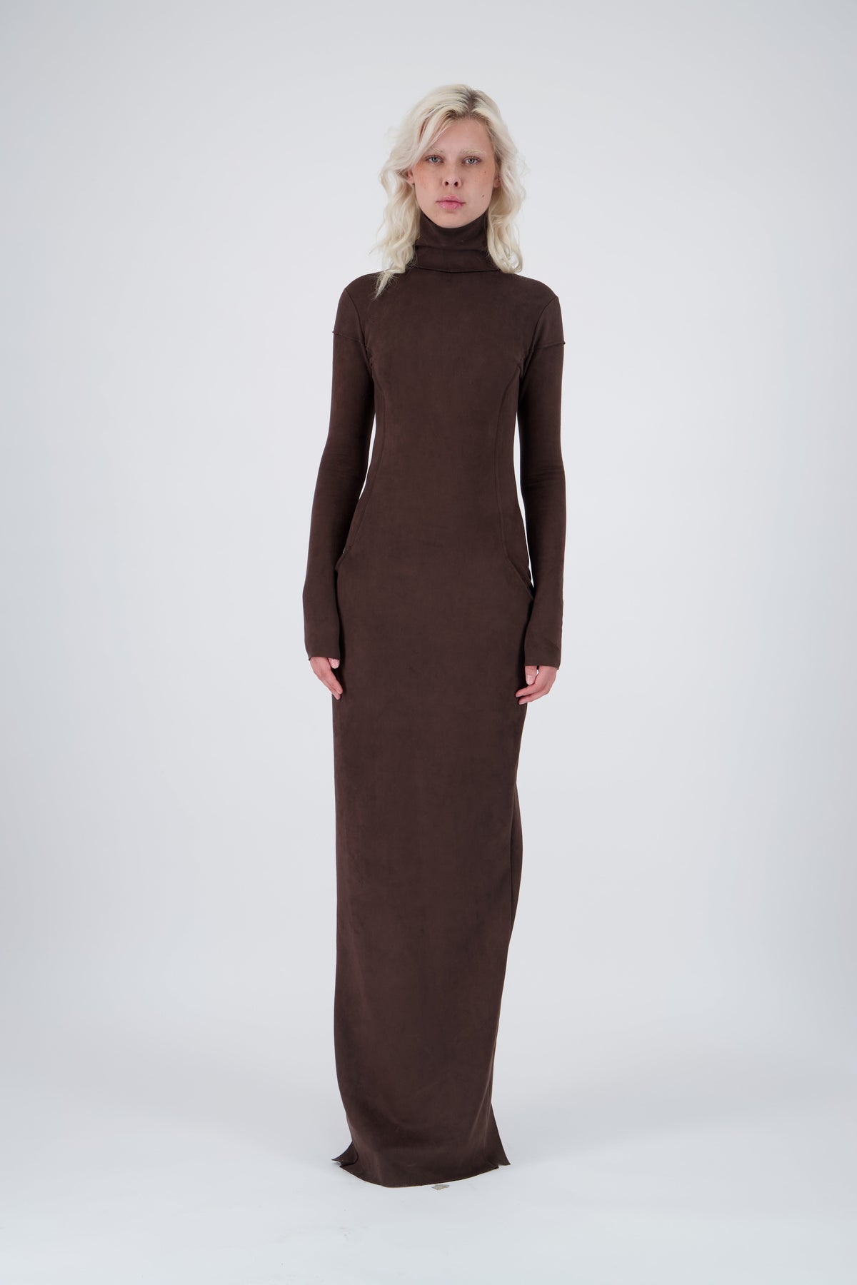 The Edge Dress Brown - Pressiat